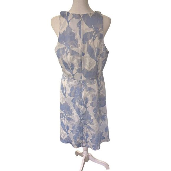 Banana Republic floral blue and white shift sheath dress new with tags, size 12, - Picture 3 of 4